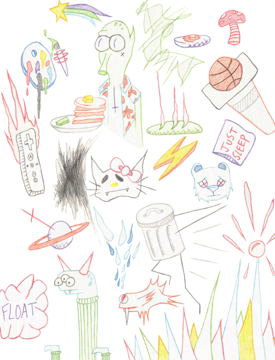 Float. Colored Pencil.